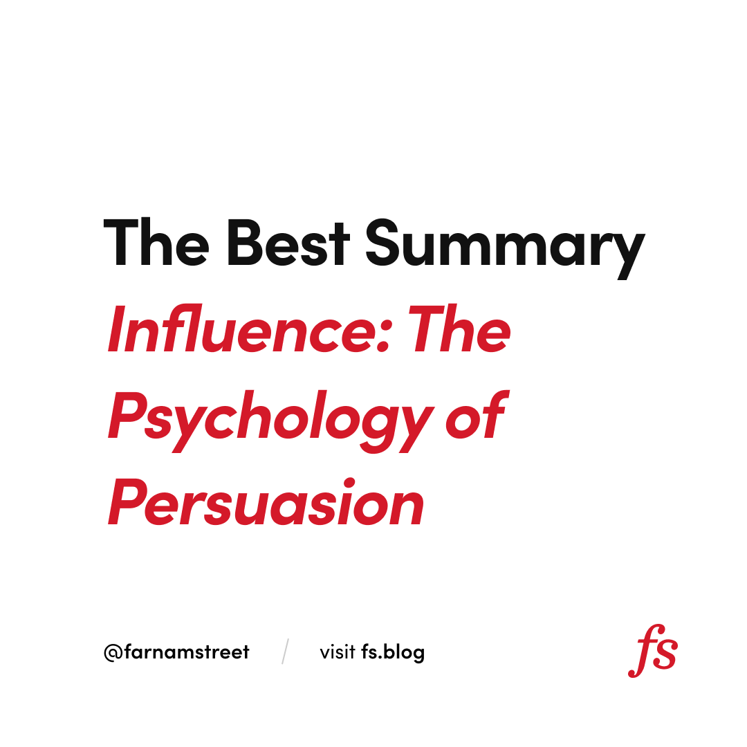 Book Summary - Influence: The Psychology of Persuasion